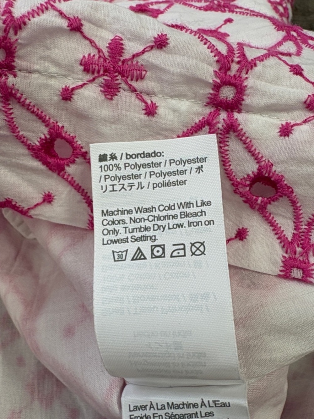 J.Crew One-Shoulder Bow Eyelet Embroidered Dress White Pink Size 2 - Picture 10 of 16